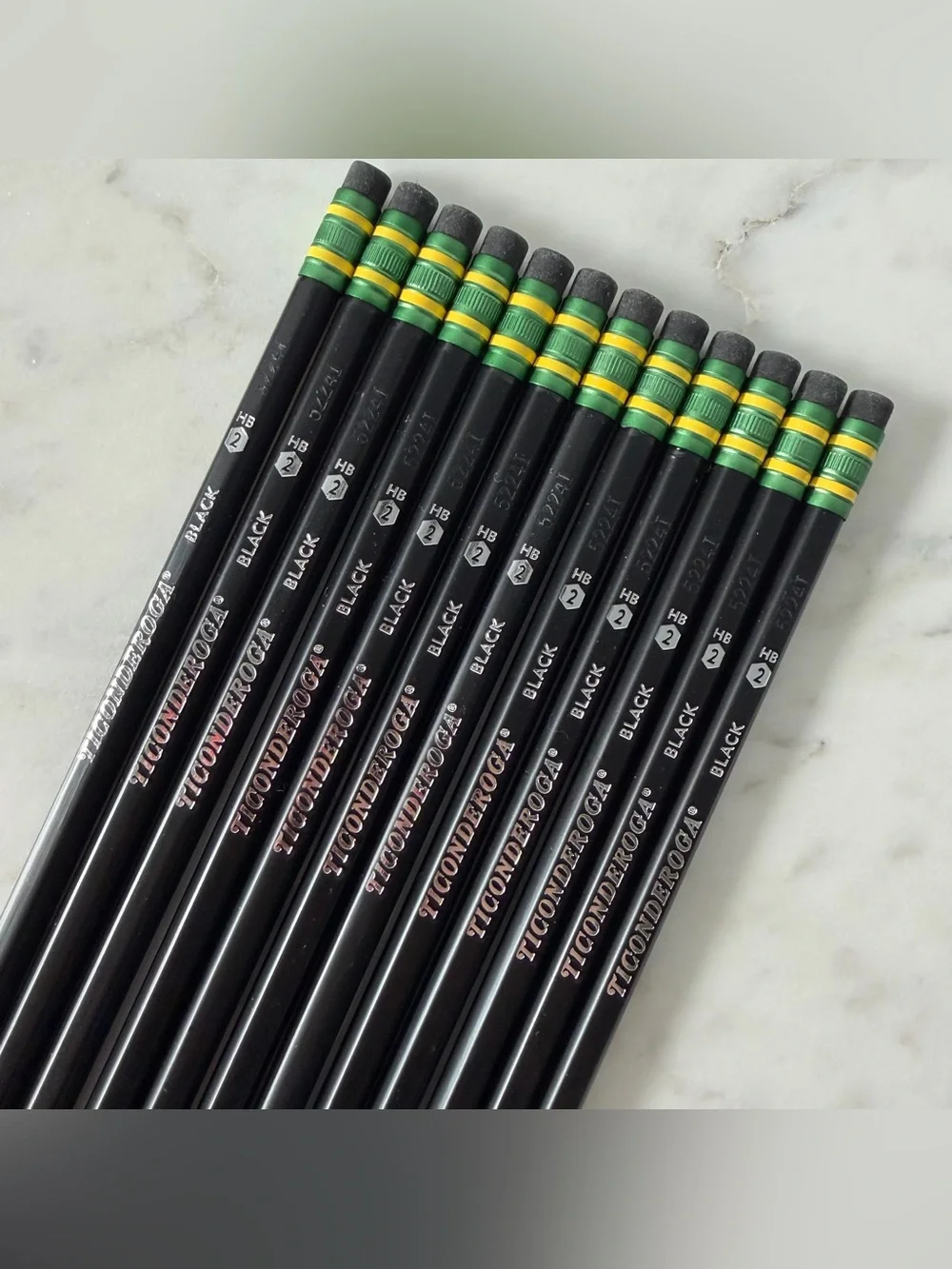 Ticonderoga All Black Pencils, 12 Count